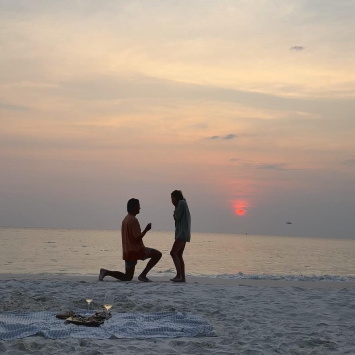To getting engaged! 