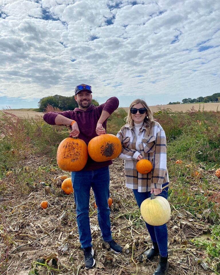 Another year and more pumpkins for Emma!