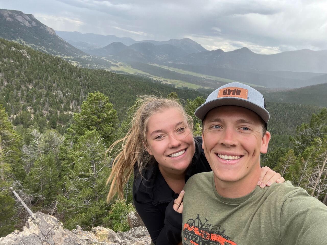 Us in RMNP just to show how much we love hiking and adventuring together!