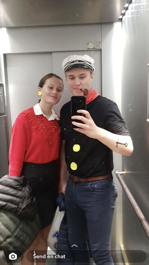 Halloweekend in Oslo! Norwegian Popeye and Olive Oyl are at your service!
