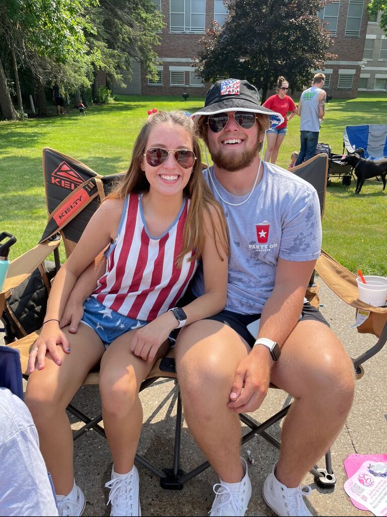 The fourth of July is a big deal in the Fink family and Jon figured that out really quick. He hasn't missed a 4th celebration since him and Katie met. 