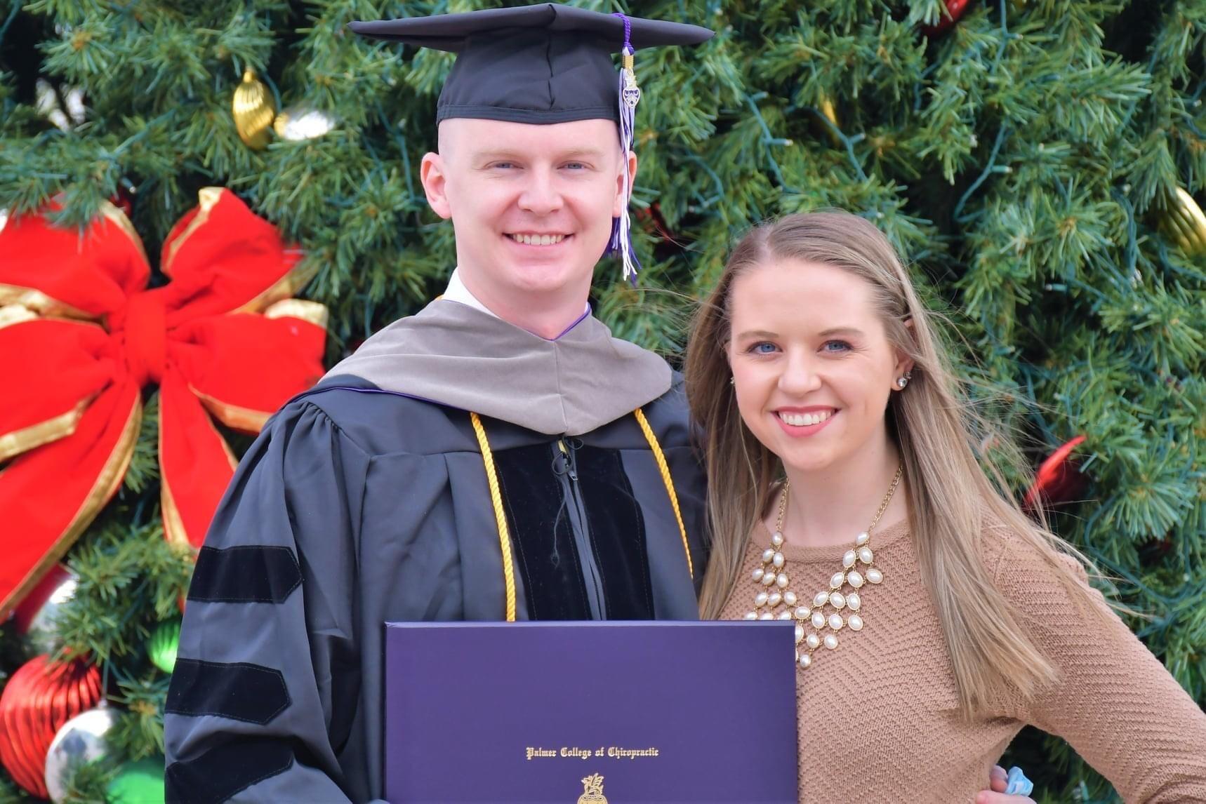 Garrett graduated from Palmer Chiropractic College. 