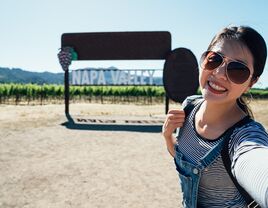 napa valley bachelorette selfie