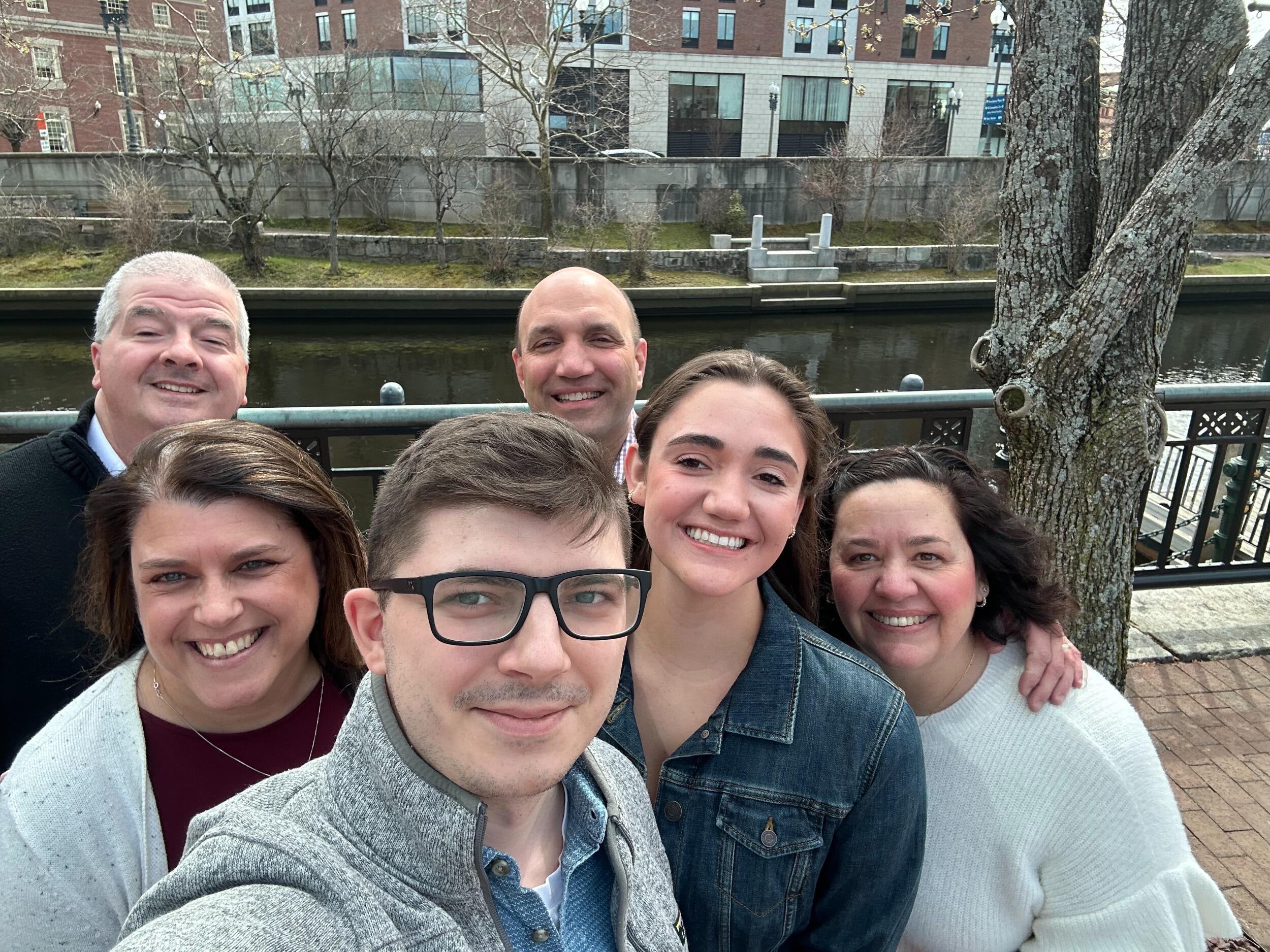 Marissa and David spent Easter together in Providence, Rhode Island with both of their families. 