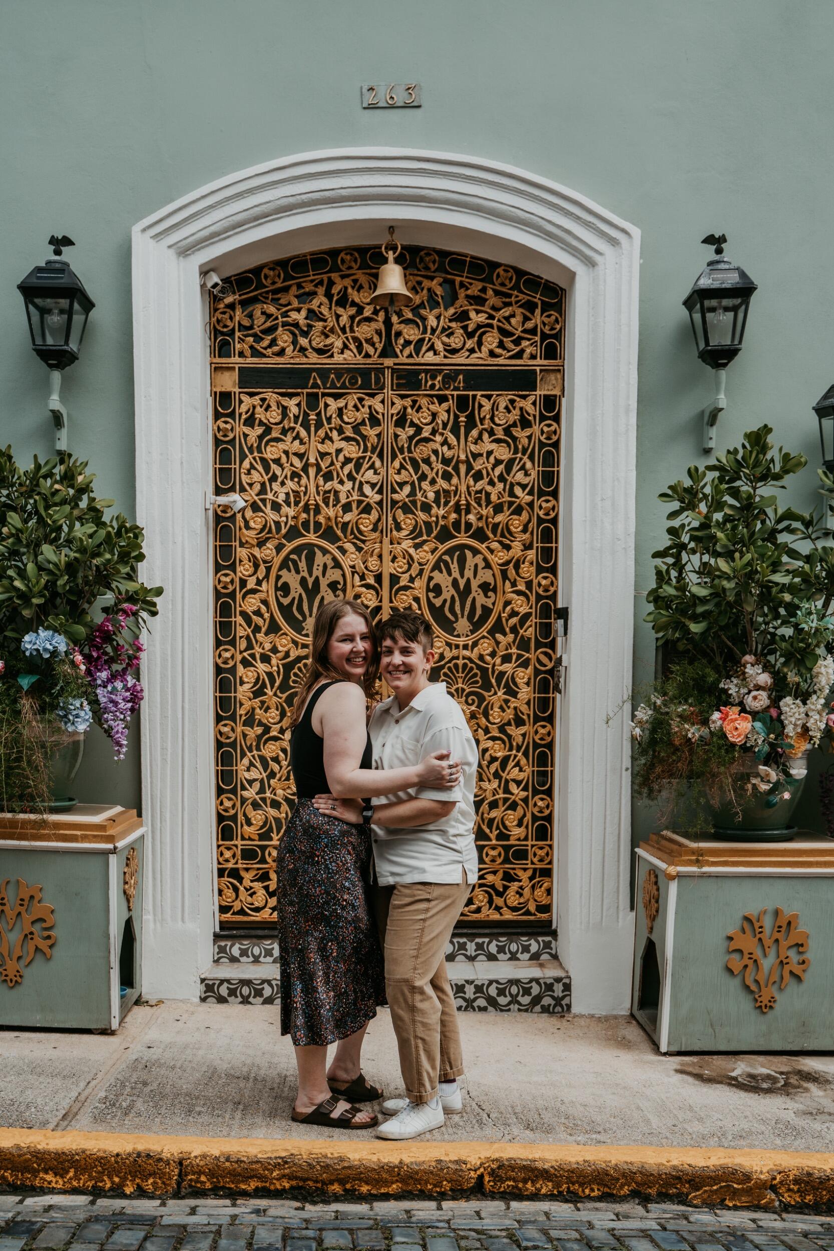 Kari had a hidden photographer waiting to take engagement photos.