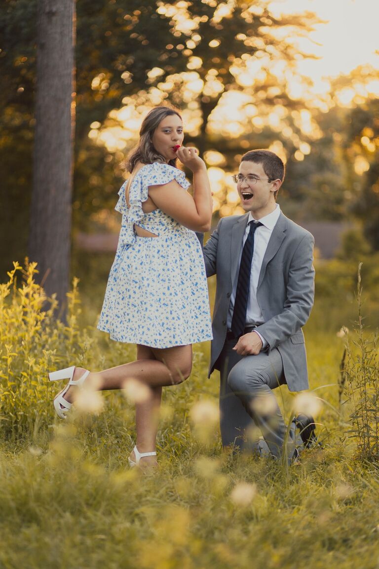 Photoshoot with Lizzie. #RingPopPosal!