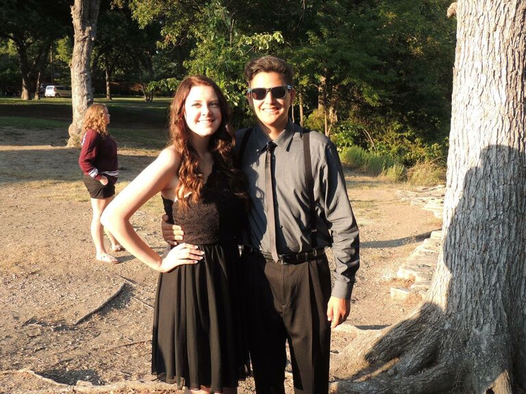 Homecoming Dance during our senior year; One day before he asked me to be his girlfriend.