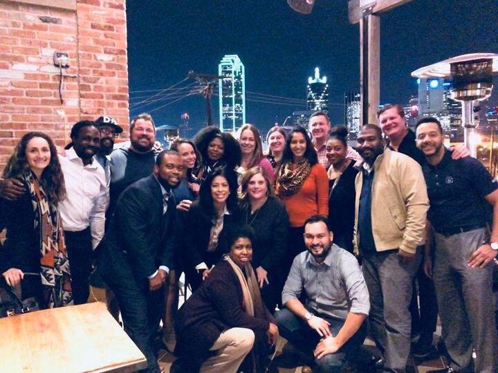 Our connection was maintained through MSC events. Here we are at a reunion in 2017. Facebook friendship had been established... and that's about it!
