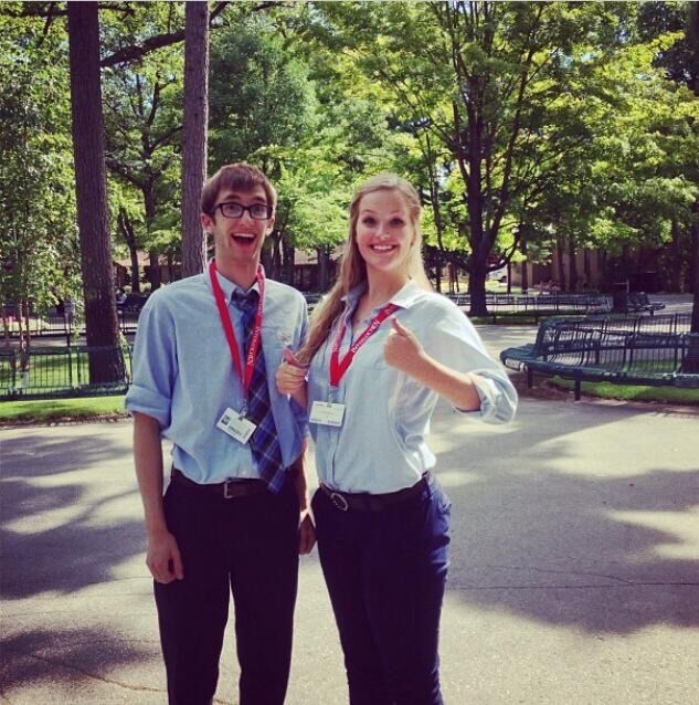 Celebrating the beginning of our senior year at Interlochen Arts Academy in Interlochen, MI, which also happened to be the first year we'd spend together in person as a couple.