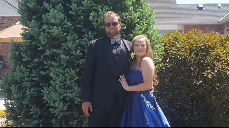prom! we had begun dating a few months before this, but this is one of our first photos together as a couple