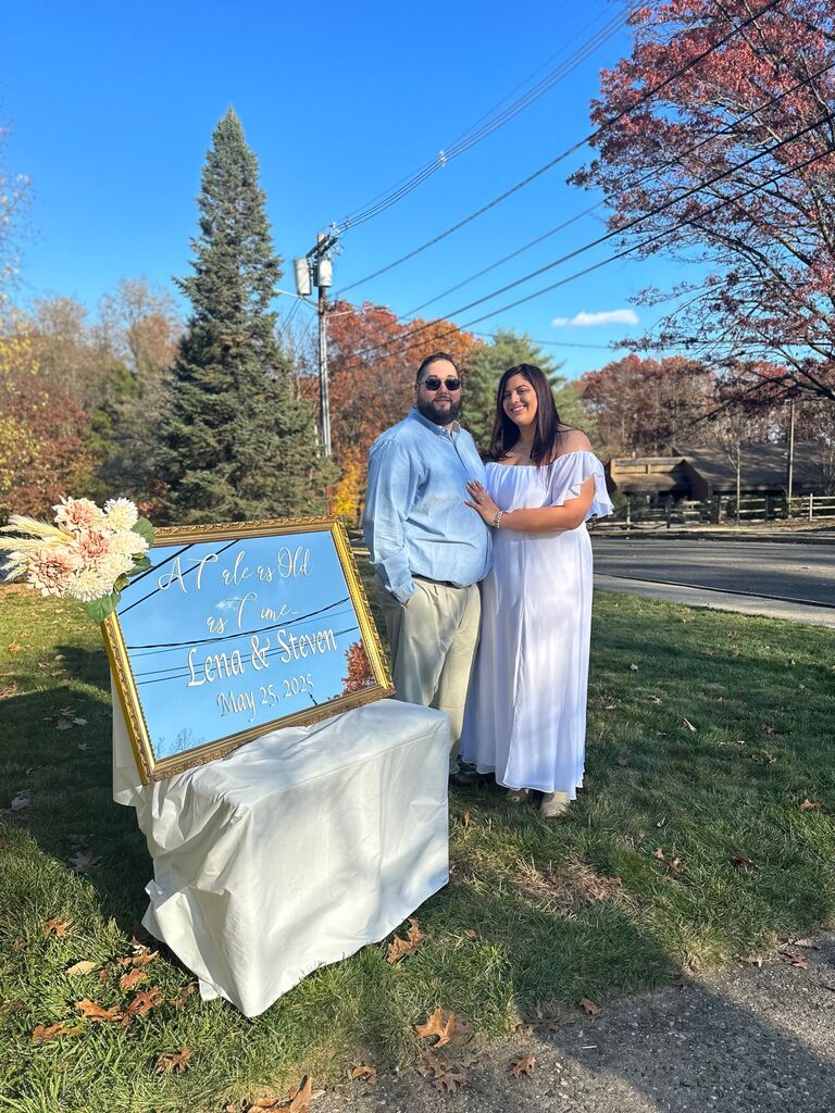 Celebrating our Engagement with family and friends 