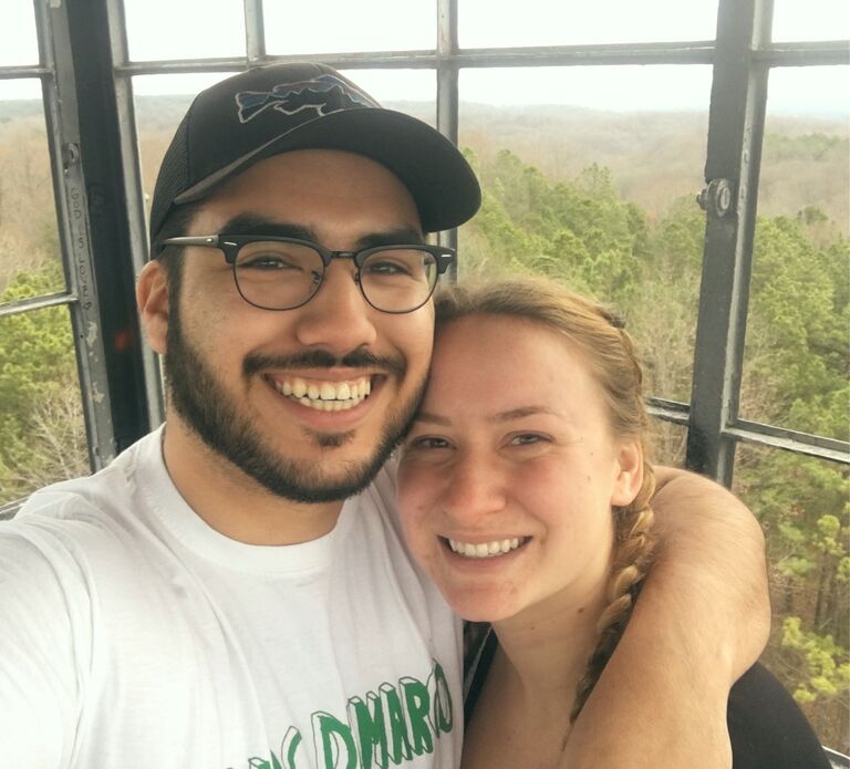 Our first hike up the Hickory Ridge Lookout Tower in Deam Wilderness in Monroe County