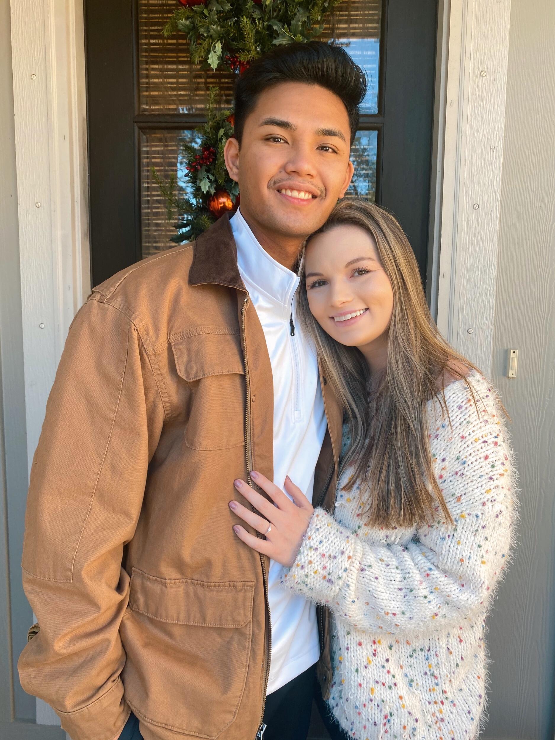Christmas 2020, Edgar was giving the stache a go