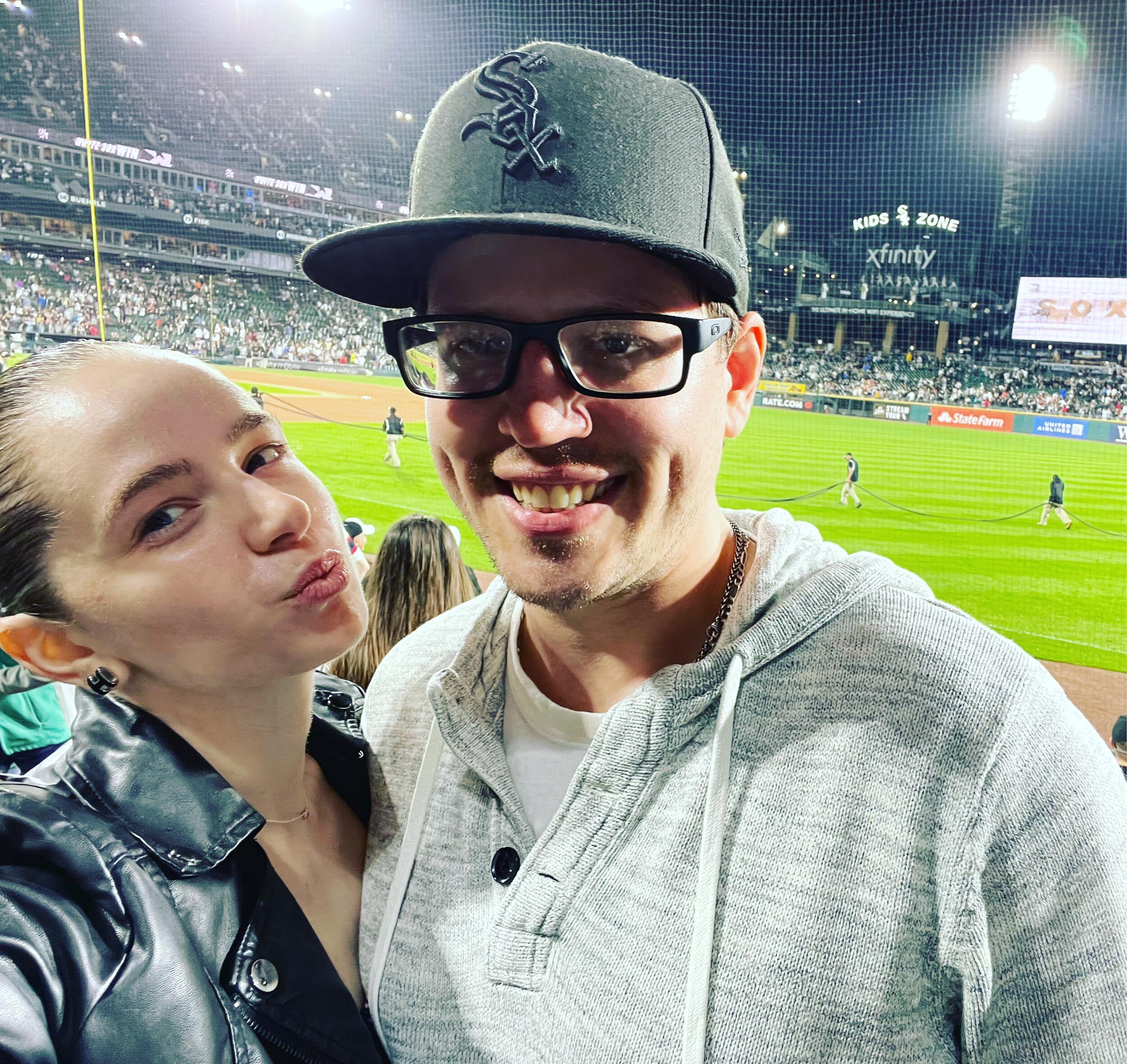 Daniel took Elizabeth to her first Chicago White Sox game!