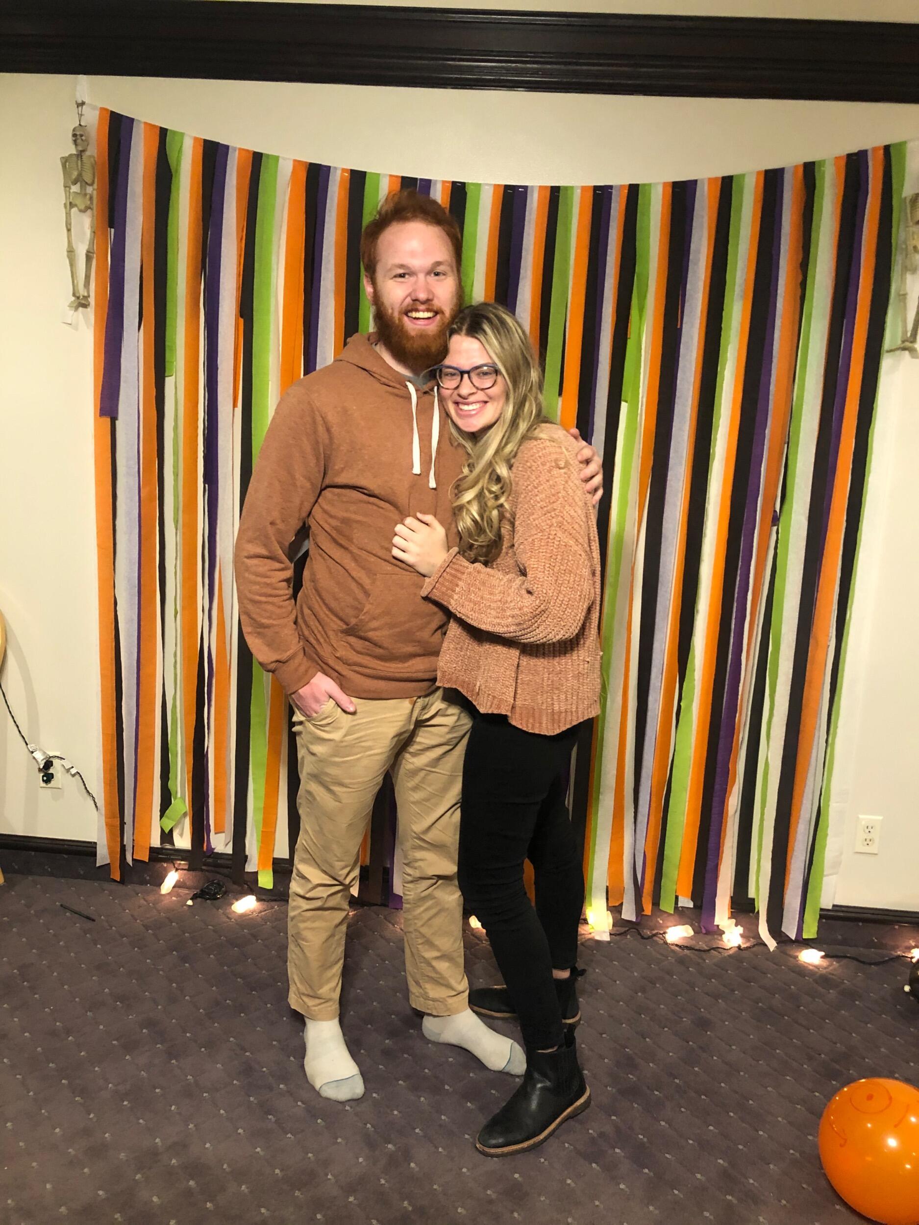 Halloween Party! Quick story - when we'd been dating for a month Aaron wanted to do couple's costumes for Halloween.  Matisse thought that was a lot of commitment and Aaron shrugged it off and said "Oh well, we'll do it next year."  We had planned to do go to a Halloween Party as Peter and Wendy this year but Matisse lost the tickets!