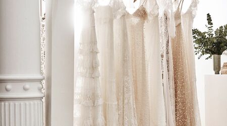 Lucky Brand Olive Green, off White Sheer Curtain and Lace Festival