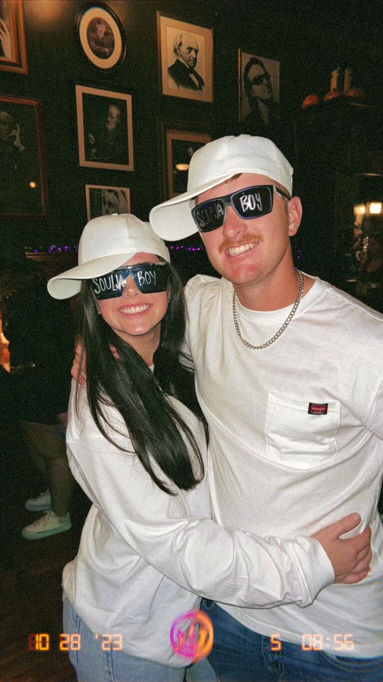 We dressed up as Soulja Boy together for our last Halloween in college.