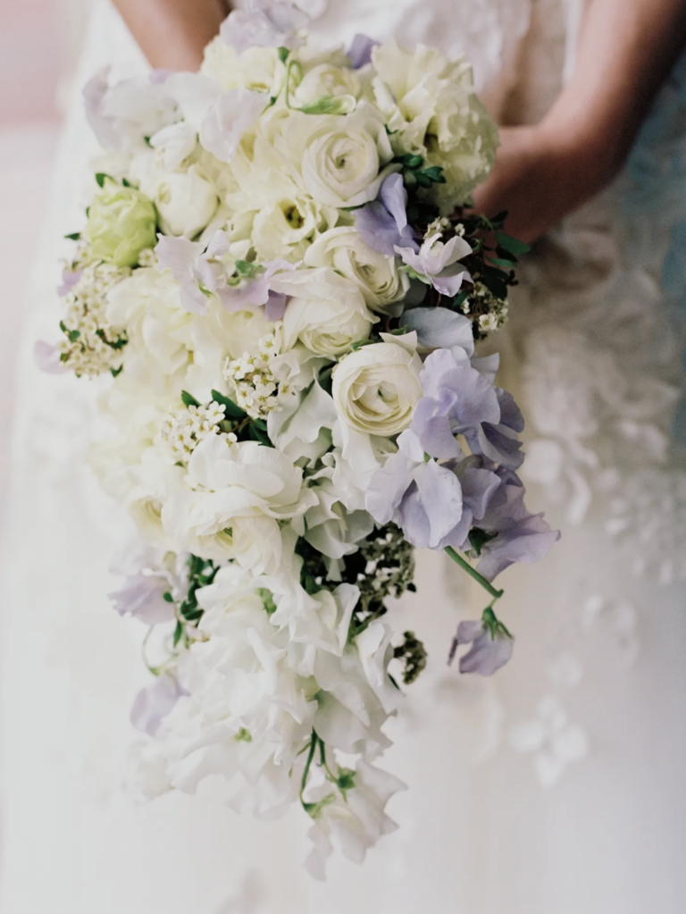 Sweet Peas with Ranunculus, Stephanotis and Tuberose