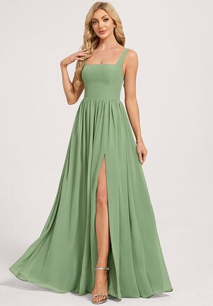 Celebrate love and friendship in the JJ's House Kristy A-line Square Chiffon Bridesmaid Dress! Designed to complement any wedding theme with its elegant details and a flattering silhouette, this gorgeous outfit ensures you look stunning while standing by the bride's side on her unforgettable day.