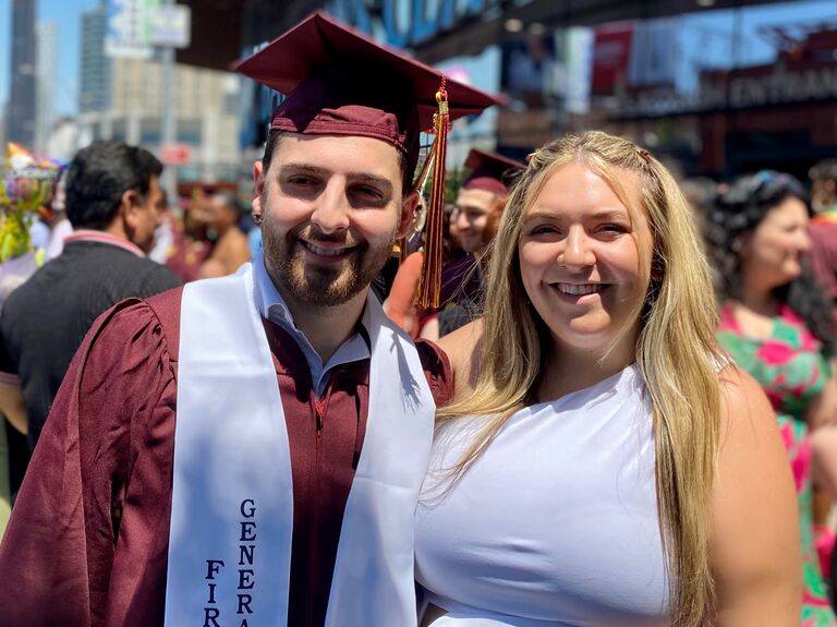 Angelo graduated with his Bachelors degree.. FINALLY!