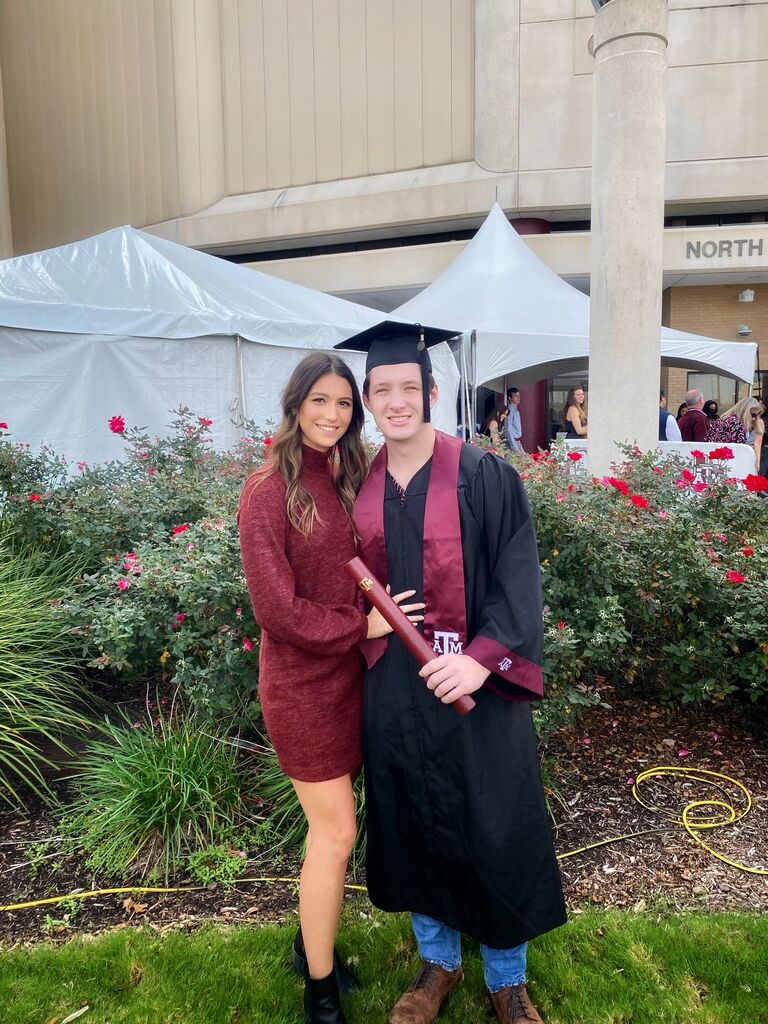 Andrew graduated from Texas A&M University!