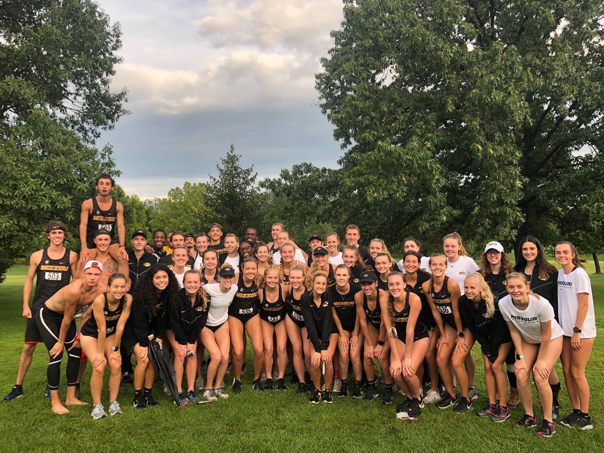 First met while running cross country for Mizzou. Michael was a junior, Abby was a freshman. 