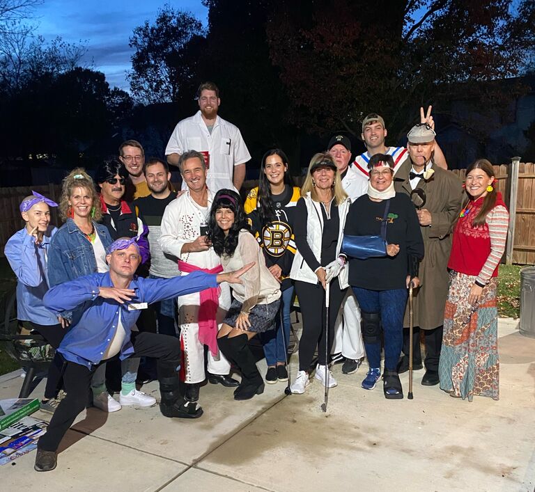 Our first Halloween party.