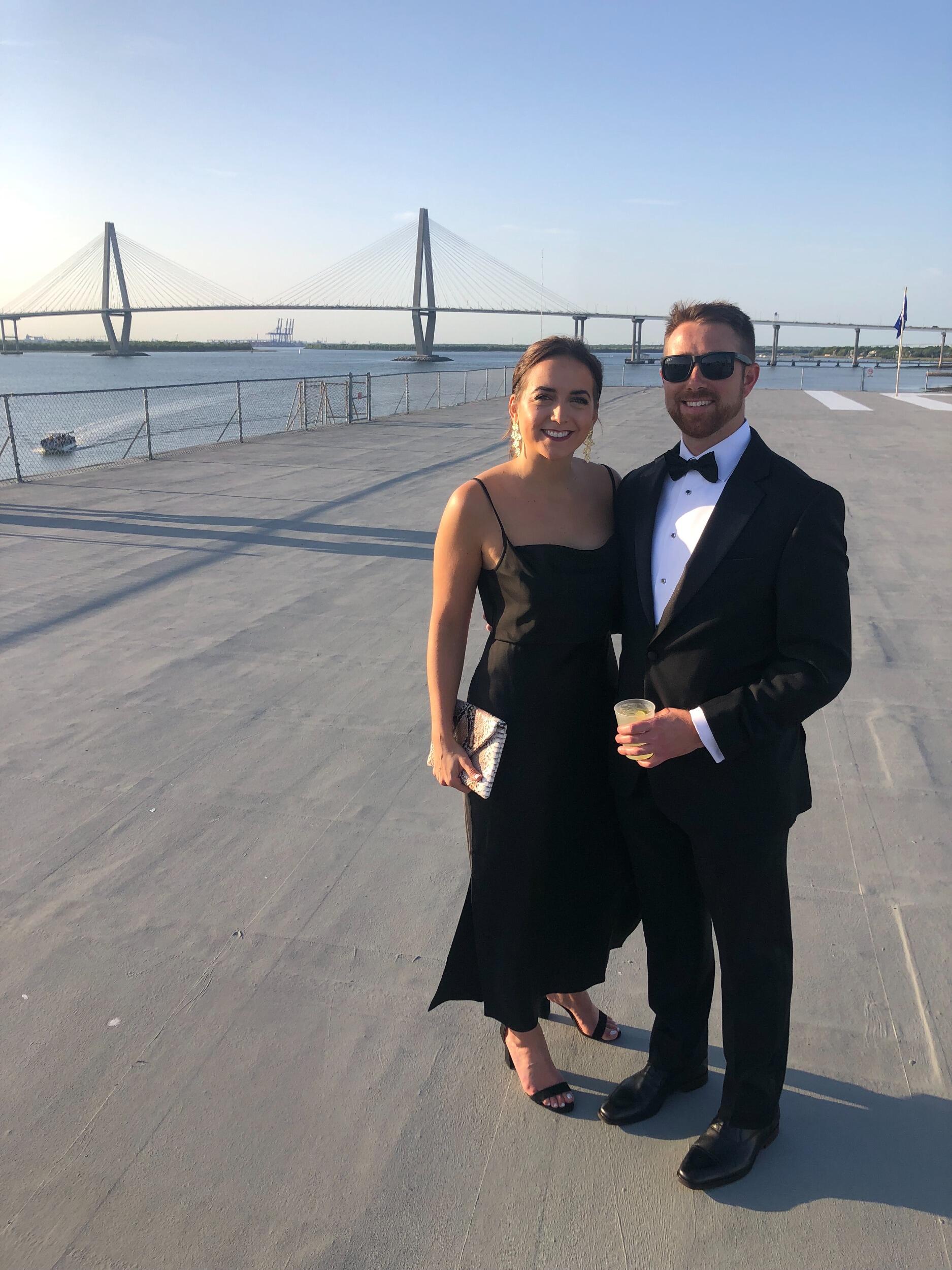 This picture does not add any deeper details to their love story. They were just feeling cute, had to share! 