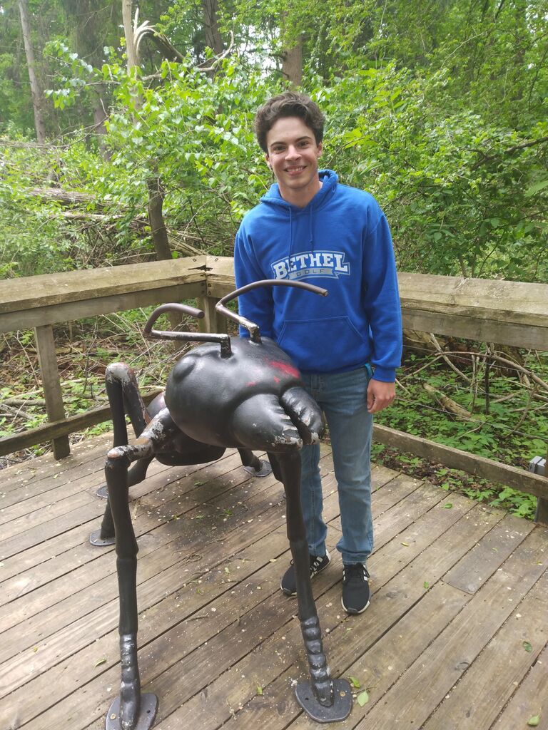 I saw this giant ant and thought that it was funny. This picture would mark the moment in which Keith realized that I would have to take pictures of him at random times as a part of the girlfriend duties. 