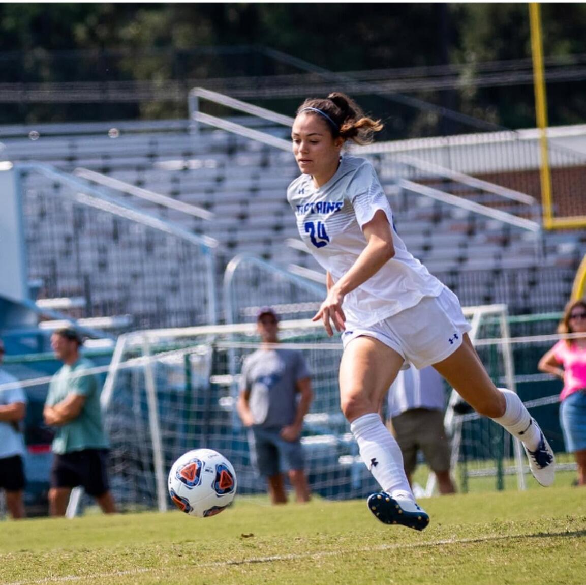 Hannah went to CNU where she played soccer and studied cybersecurity.