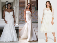Three wedding dresses for older brides