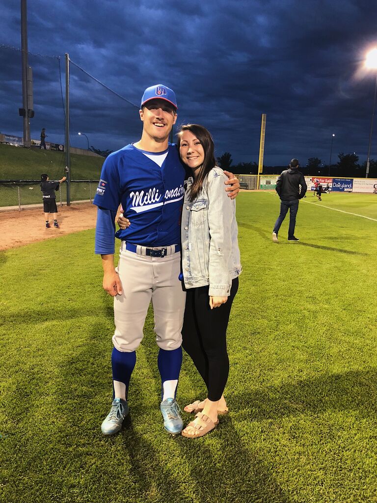 After a year of living apart while Alyssa started school in Victoria, Tyler moves to Melville to play baseball.
