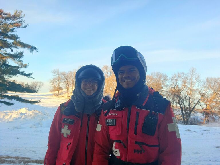 Josh became part of the ski patrol
