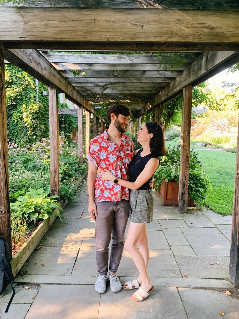 The weekend David proposed! Pictured here in the Cornell Botanical Gardens in Ithaca.