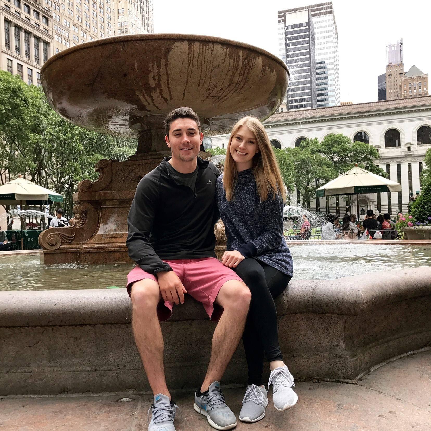 Christopher's First Airplane Trip - Visiting Kyrsten during her summer internship in Times Square, NY