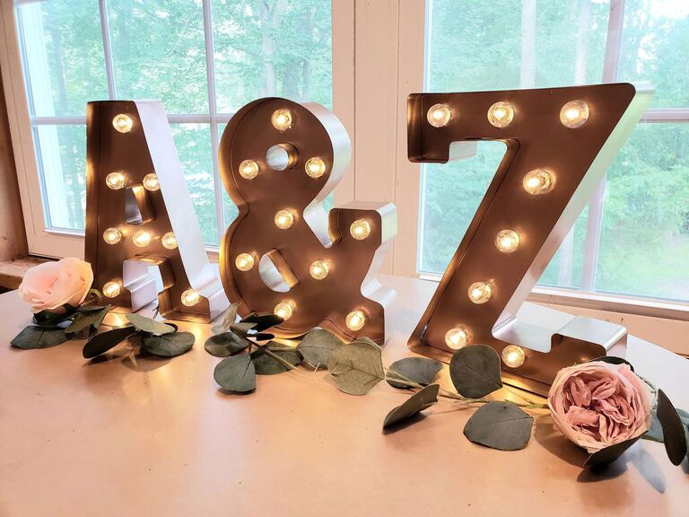 light up marquee letters for wedding from Etsy