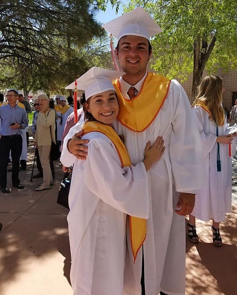 Keegan and Alyssa graduate from Eldorado together