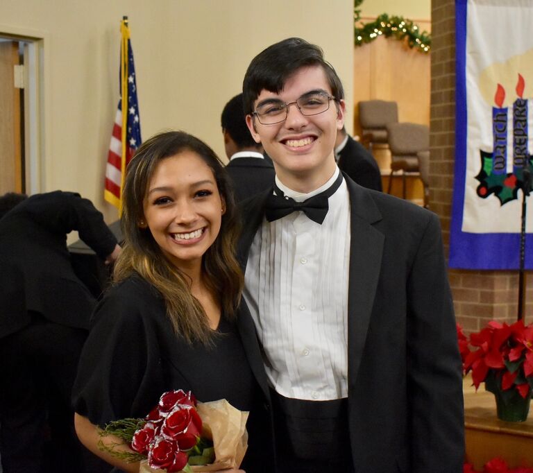 During all four years of high school, we were in choir which brought us closer together.