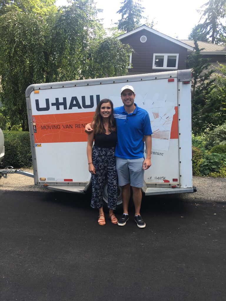 Moving day! Bittersweet leaving family and friends, but excited to embark on a new adventure! 