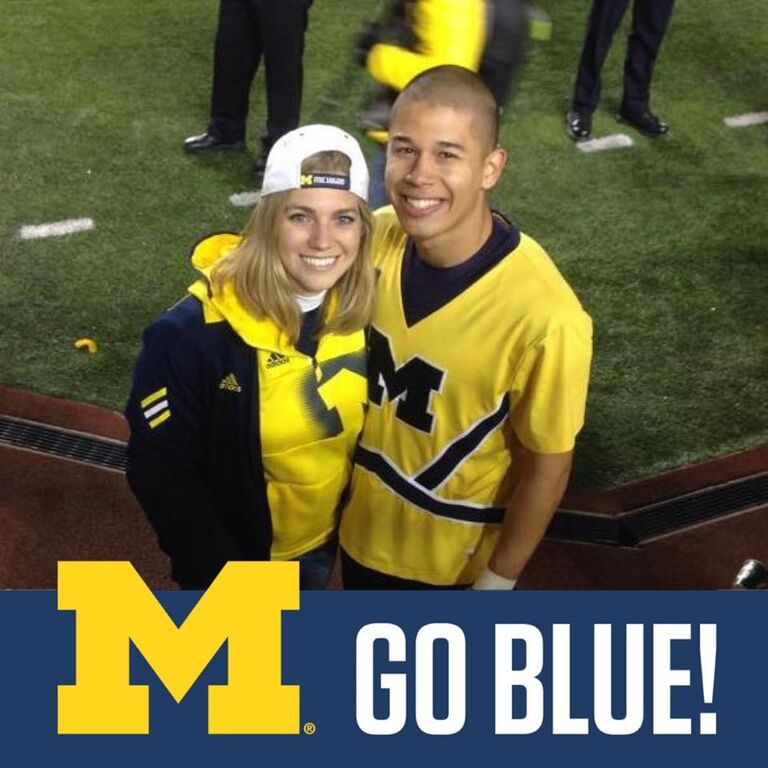I snuck onto the field for a photo with Brandon and got yelled at by a security guard!