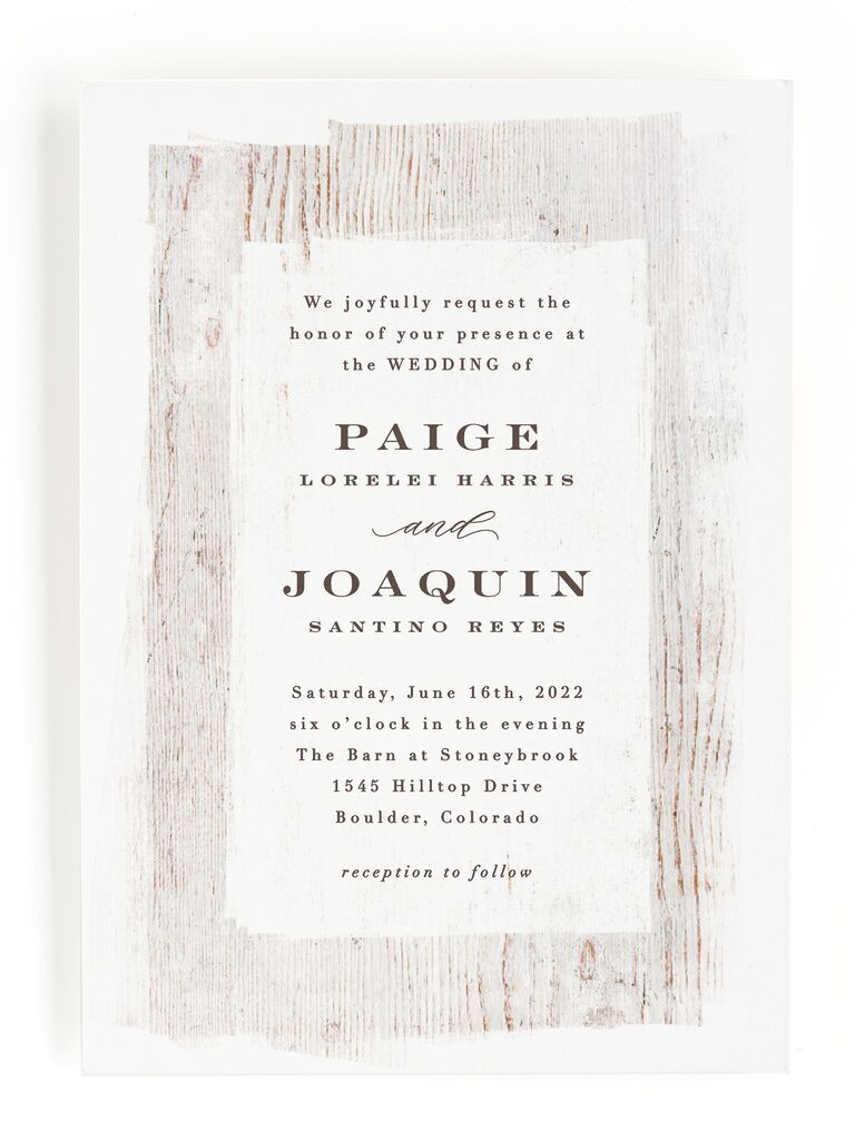 19 Rustic Wedding Invitations For A Country Chic Affair