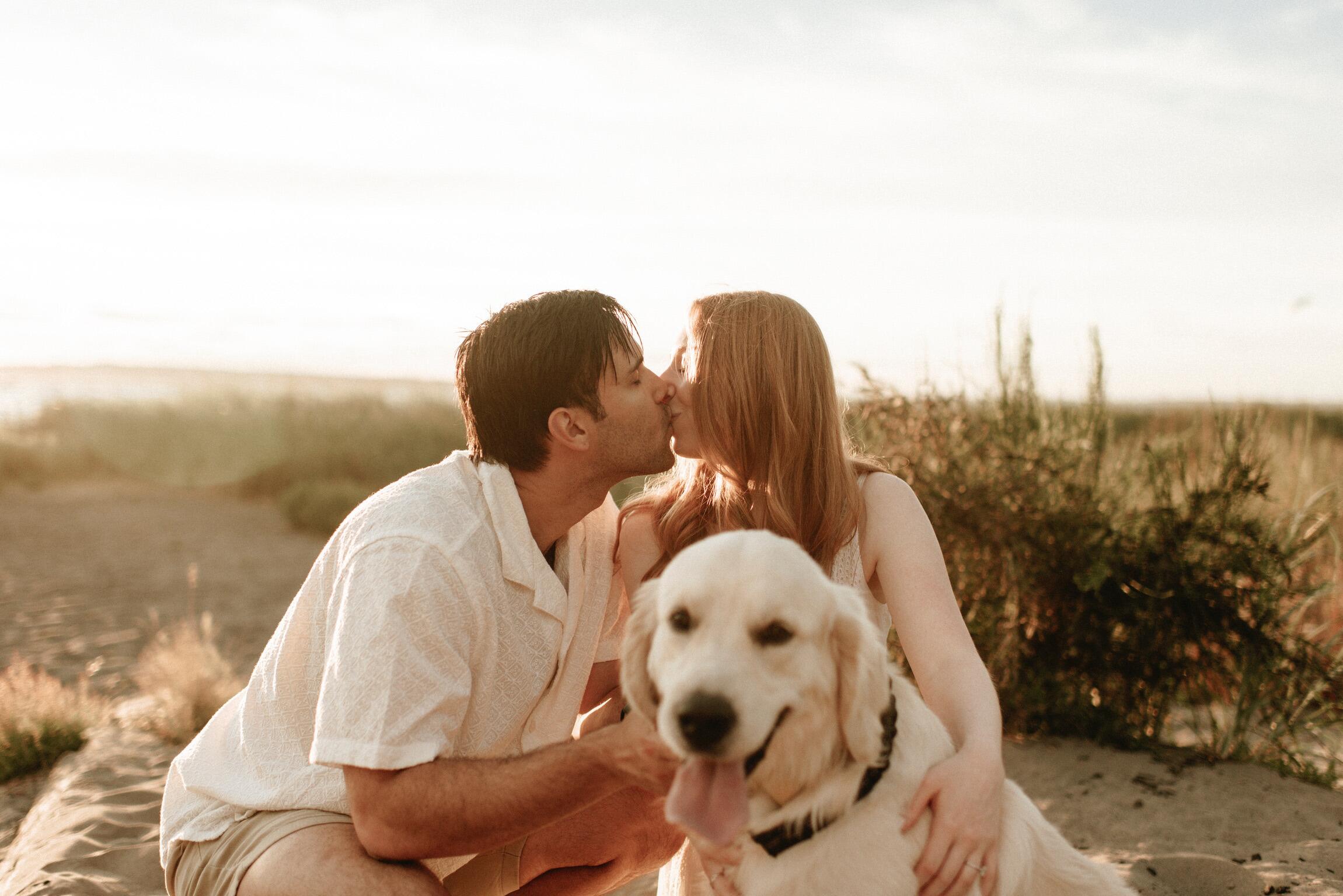 While Maddy and Dylan thought they would be the stars of their engagement pictures, Gio took center stage as the most handsome man in the world. 