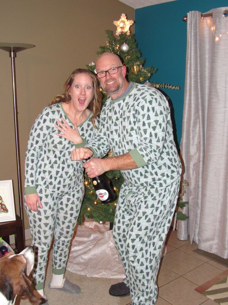 The night we got engaged!