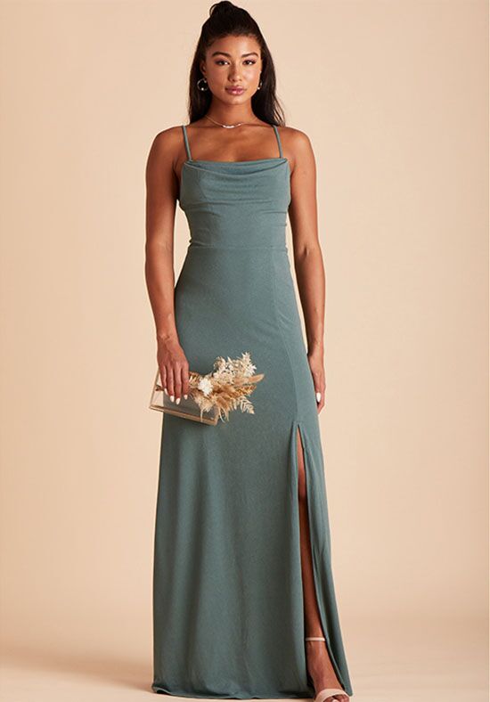 Grey crepe dress best sale