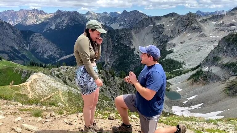 In another national park venture, we headed to Washington State to hike Olympic National Park and North Cascades National Park, where Nate proposed!