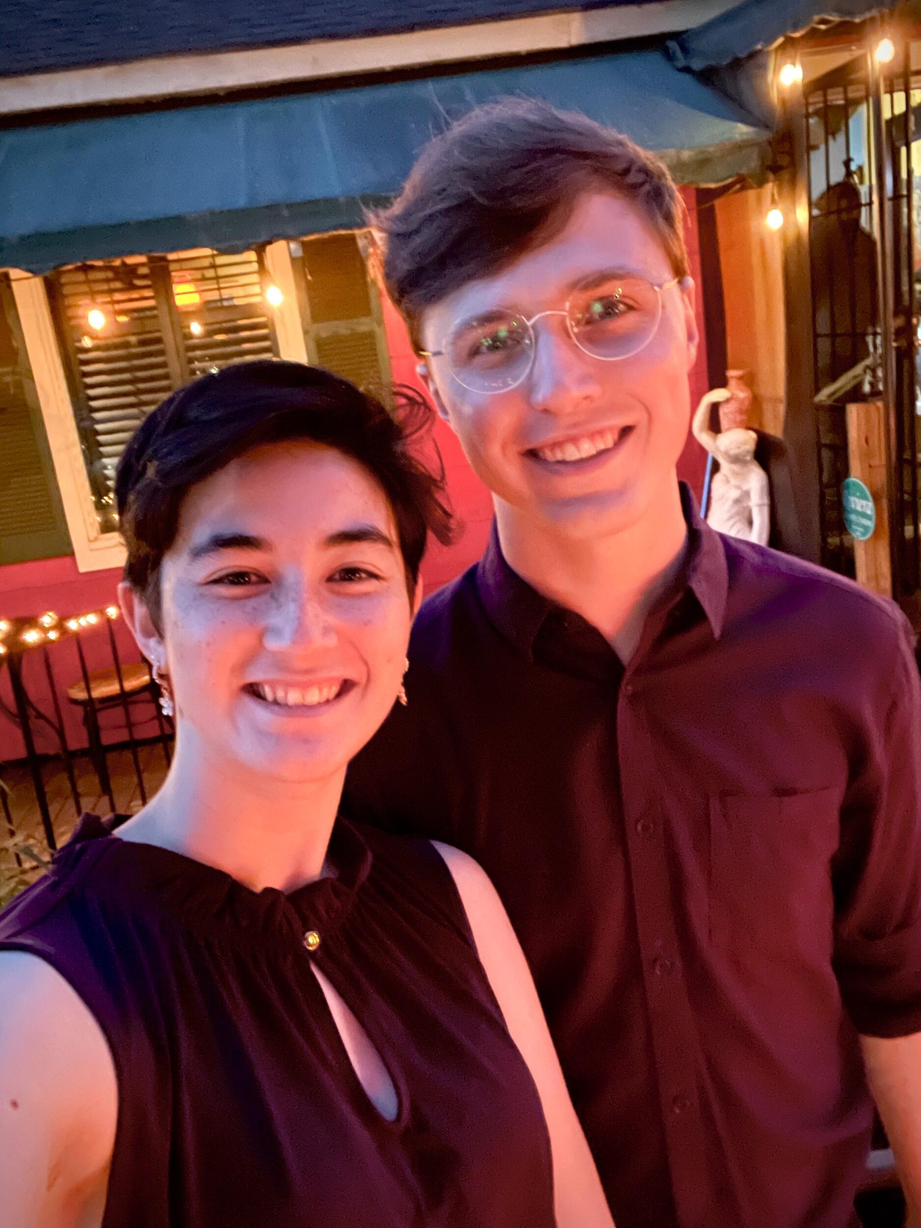 A cute date with coordinated outfits!