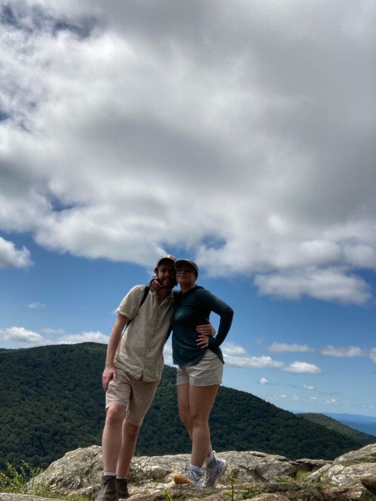 They climbed Mount Horrid! (It was actually very lovely). Many outdoor adventures to come soon, after they get married!