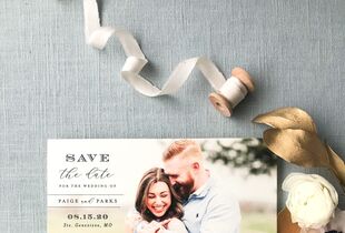 Lovely Laurels Wedding Save The Date Custom Embosser