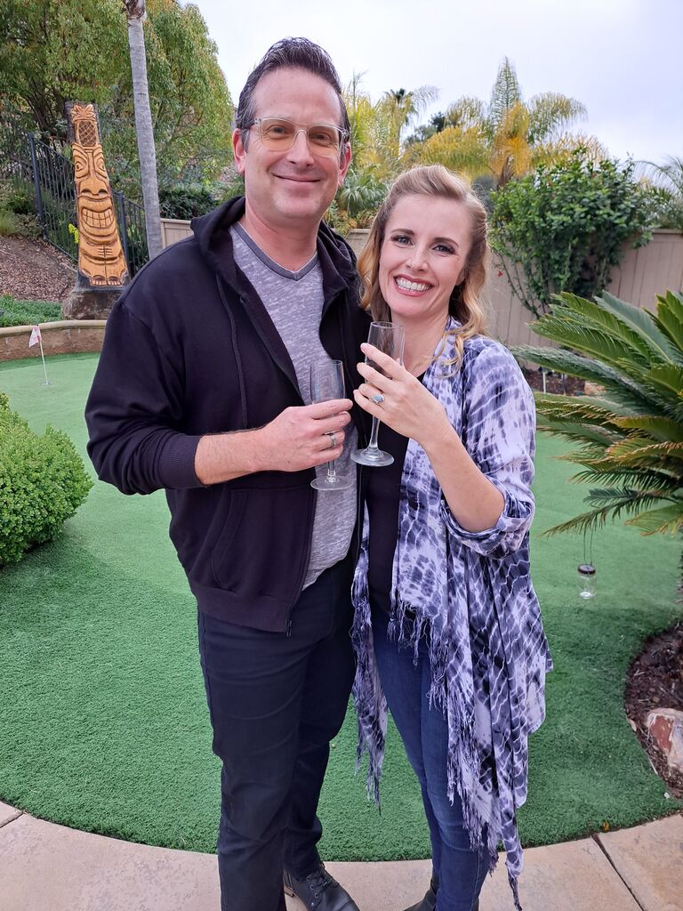 On a Saturday morning last spring, David proposed to Kelly. She accepted, and both of their families were thrilled. 