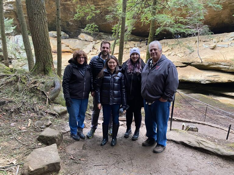 Our first family trip! We decided to take a trip to hocking hills, a state park about 2 hours south of Cleveland. It has now become an annual tradition